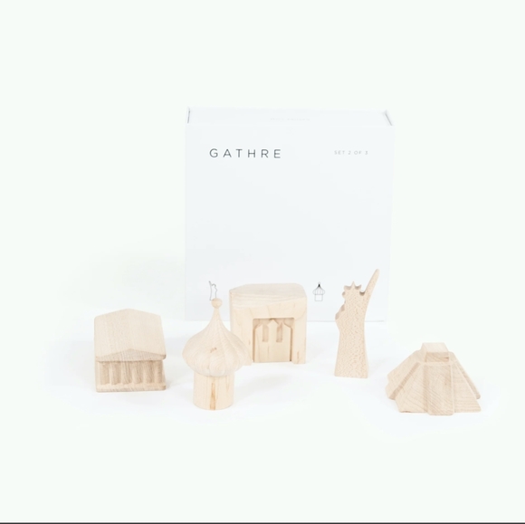 Gathre wooden landmarks kids toys BNIB Montessori - Picture 2 of 4